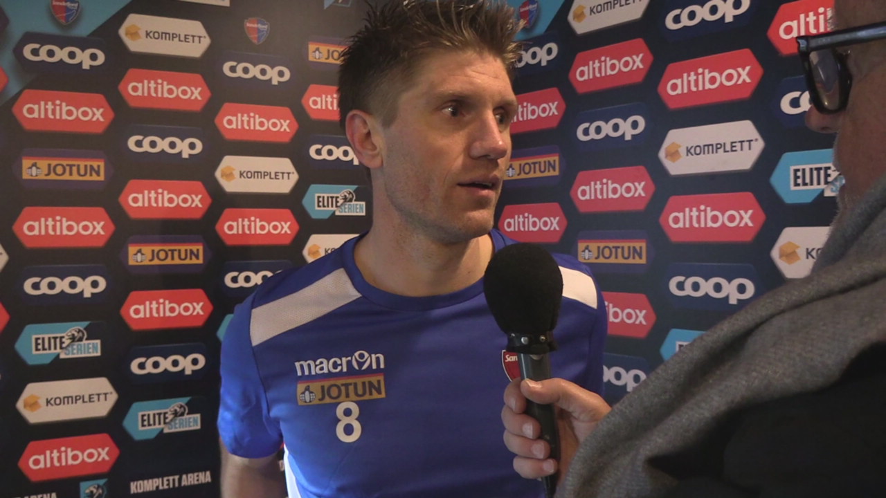 Mjelde etter kampen mot Stabæk.